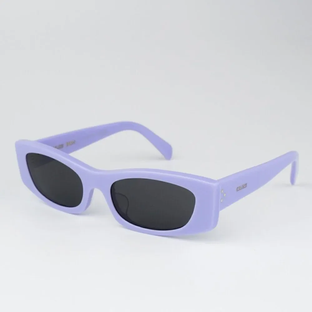 SALE! NEW Celine CL40245U 78A Solid Lilac Beige Smoke Geometric Women Sunglasses